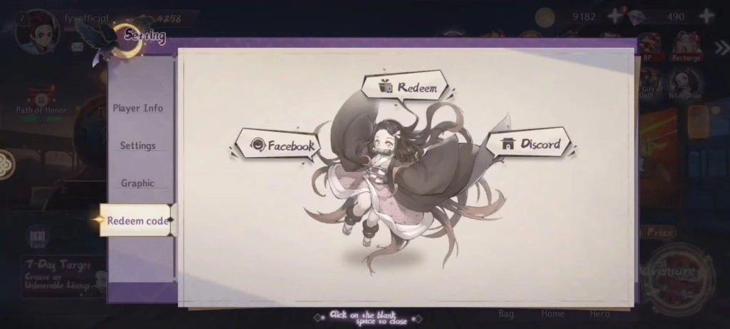  Redeeming Process for the Codes in Demon Adventure Journey