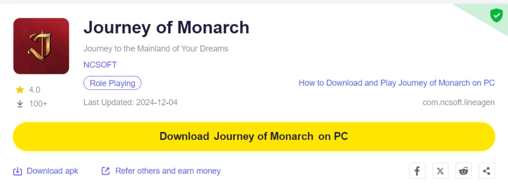 How to Download and Play Journey of Monarch on PC - Beginners Guide