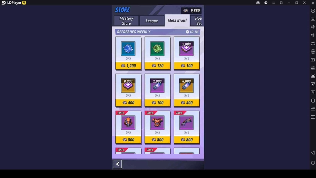 Buy Different Items and Resources