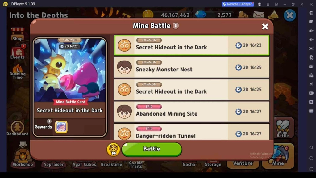 Mine Battles
