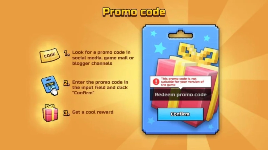 Redeeming Process for the Codes in Pixel Gun 3D