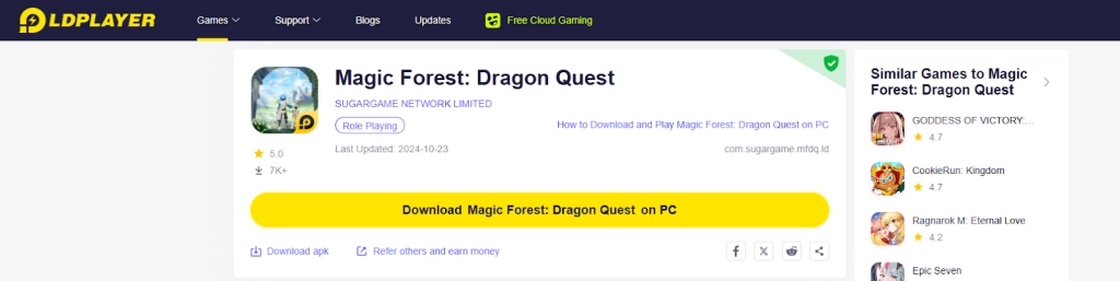 How to Download and Play Magic Forest: Dragon Quest on PC -Beginners Guide