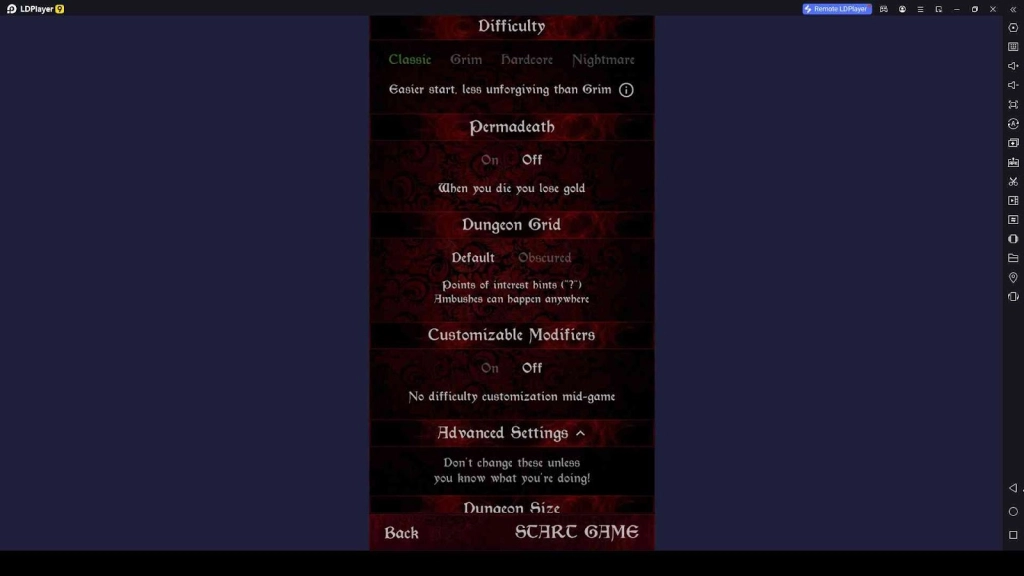 Choose a Difficulty Choose a Difficulty