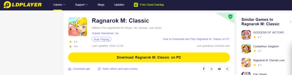 How Do I Download and Play Ragnarok M: Classic on PC -Beginners Guide