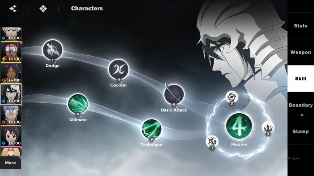 Ulquiorra Skills