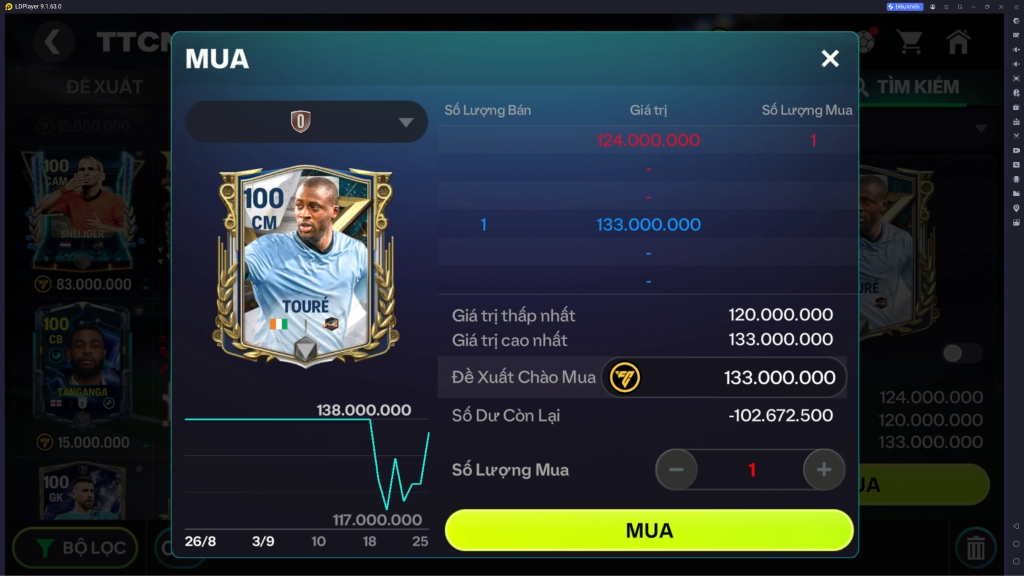 FC Mobile VN: Làm chủ thị trường chuyển nhượng
