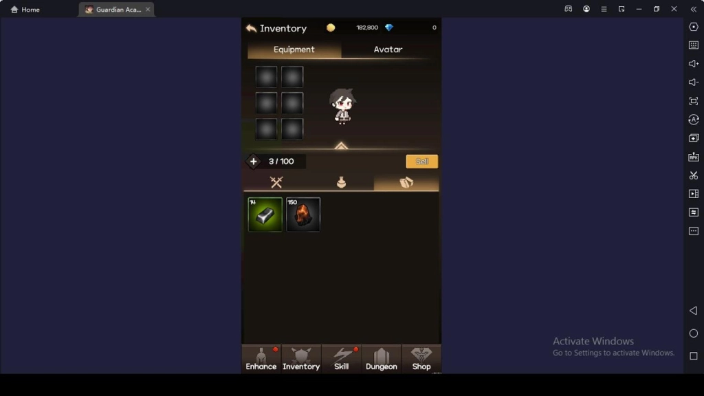 Equip the Gear and Enhance