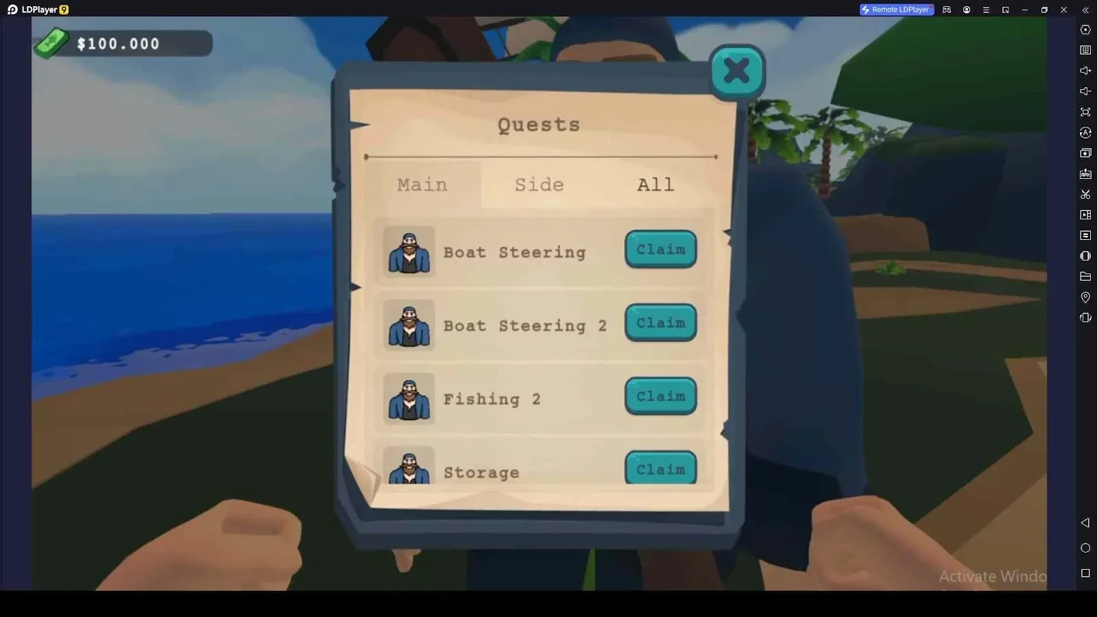 Complete Quests in the Legendary Fish Hunter