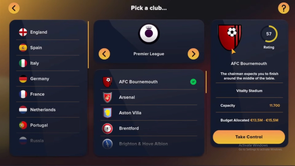 Pick a Great Club to Start