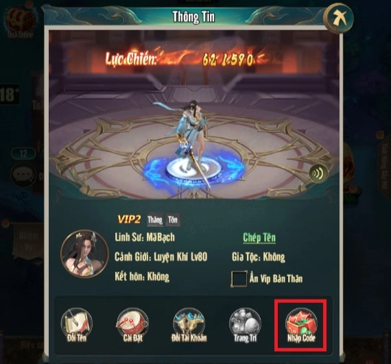Full bộ code Họa Thượng Cổ - Hướng dẫn cách nhập chi tiết