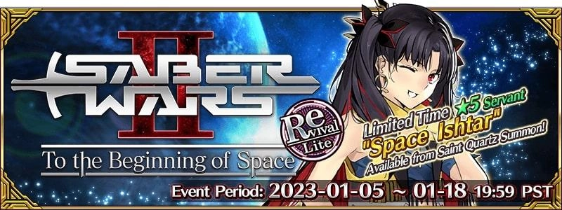 Fate/Grand Order Sabers War II Rerun Event Guide