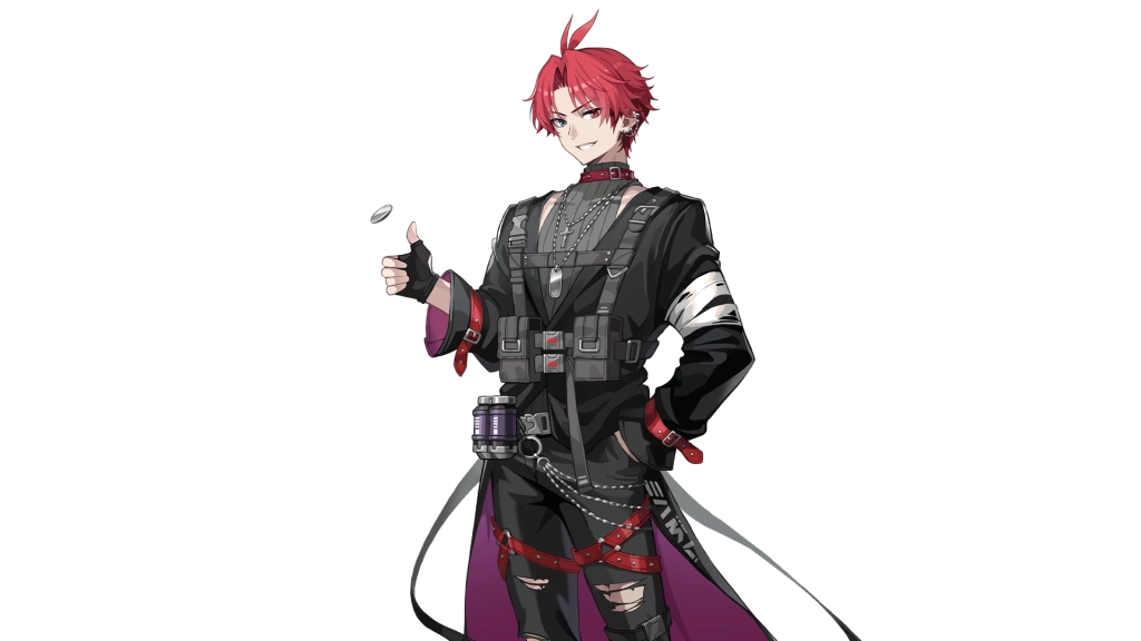  Chaos Zero Nightmare: Lucas sedang melempar koin dengan jempolnya dan terlihat senang.