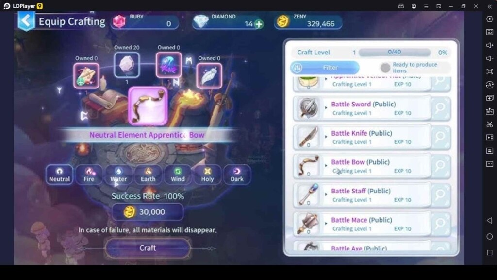 Craft Top-Tier Gear