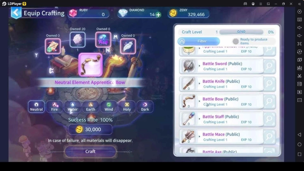 Craft Top-Tier Gear