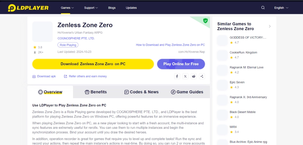 How to Download and Play Zenless Zone Zero on PC - Beginners Guide