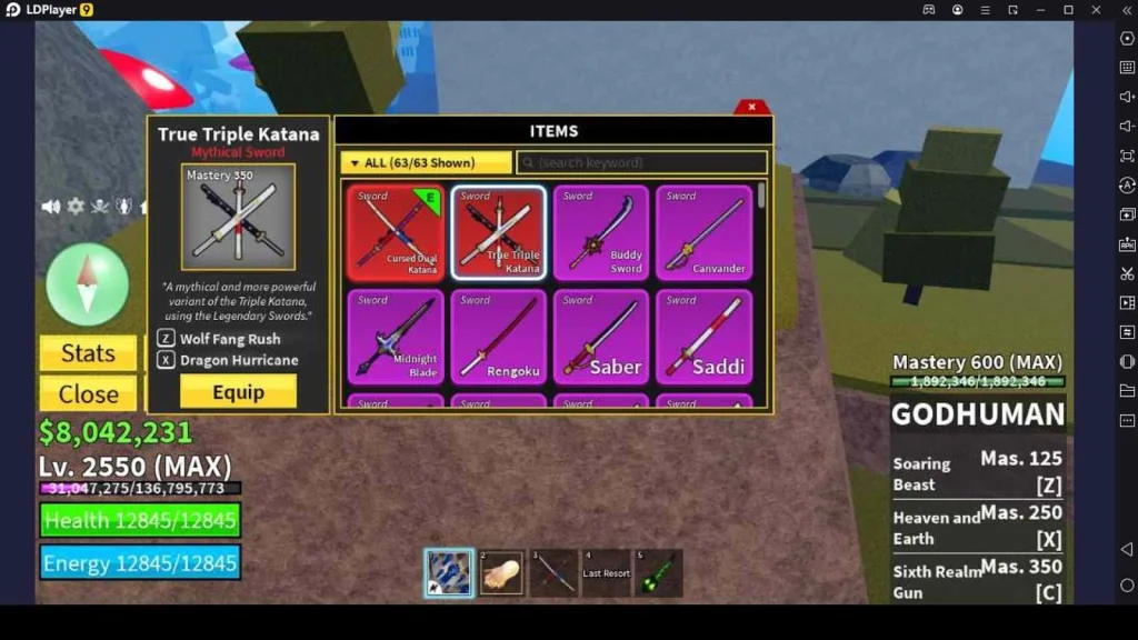 True Triple Katana 