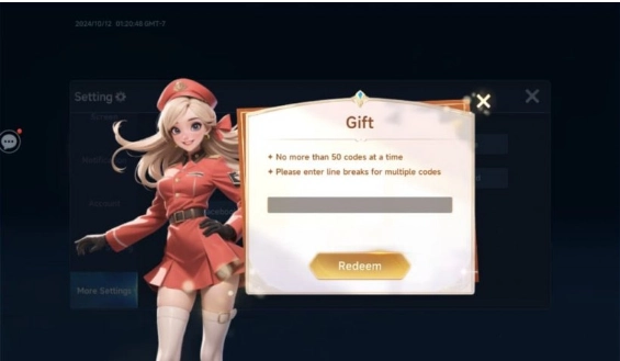 Redeeming Process for the Codes in Summoners Kingdom Goddess