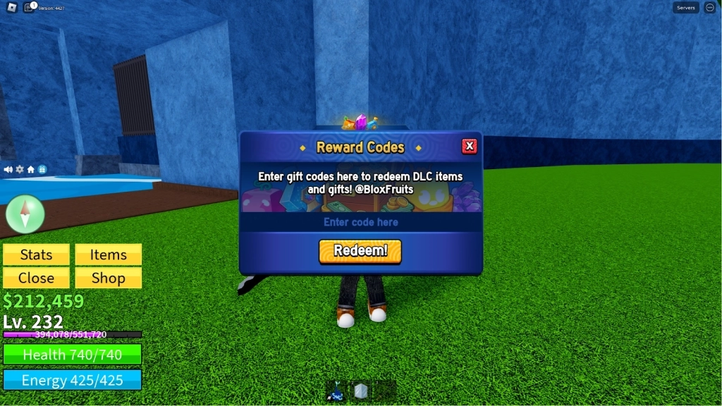 How to Redeem Codes in Blox Fruits