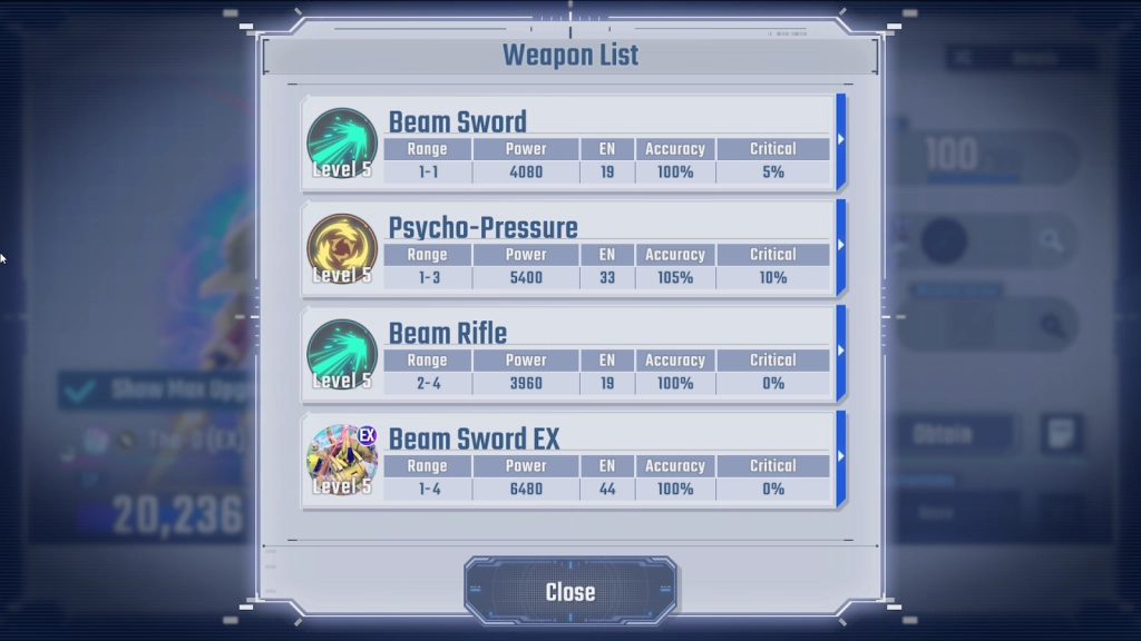 Weapons