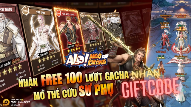 Alo Ngộ Không - Cứu Sư Phụ: tổng hợp giftcode và hướng dẫn cách nhập