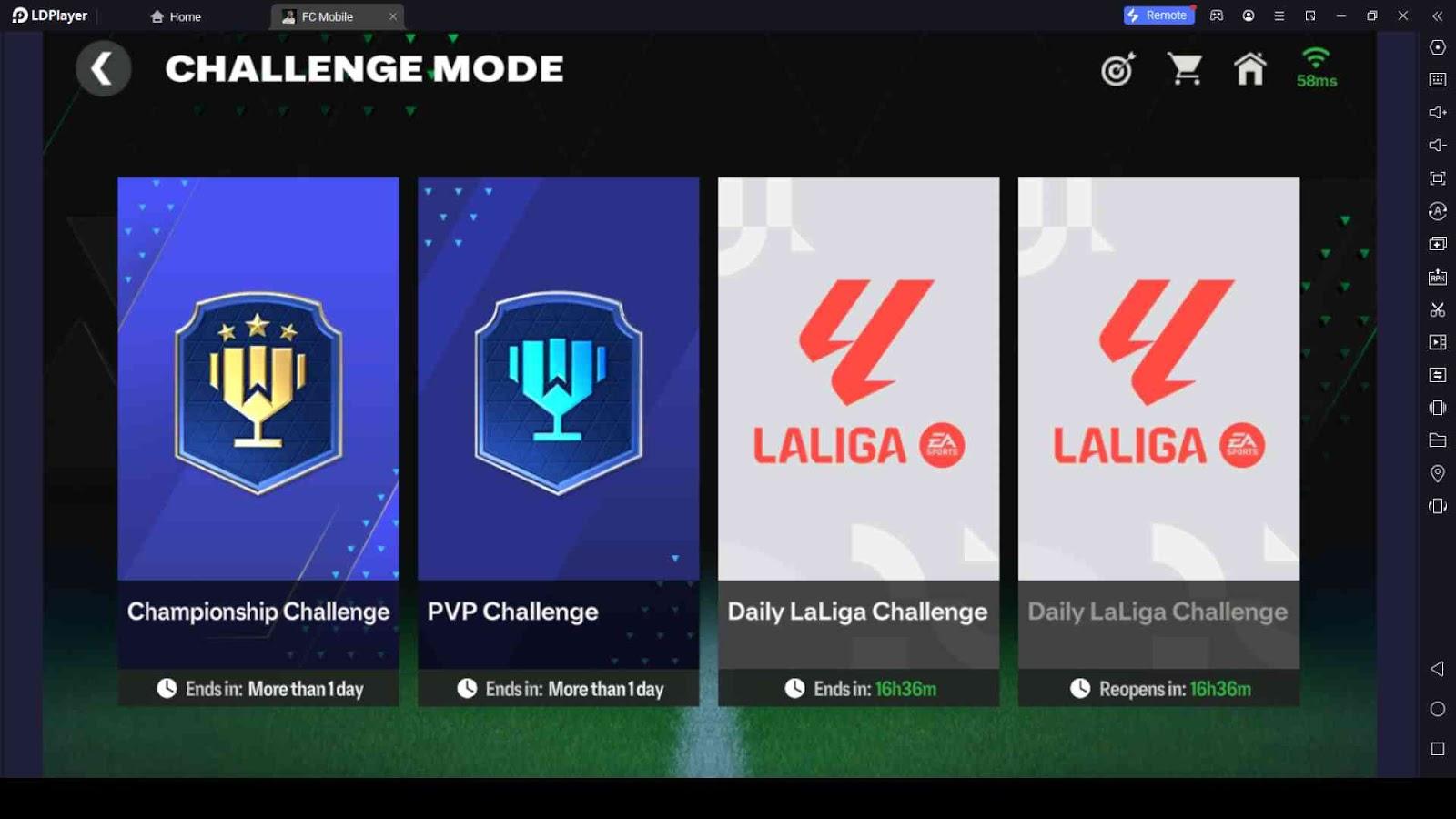 Go through the Challenge Mode