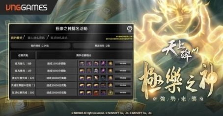 《天上碑M》重大改版「天光耀世 極樂再臨」登場！