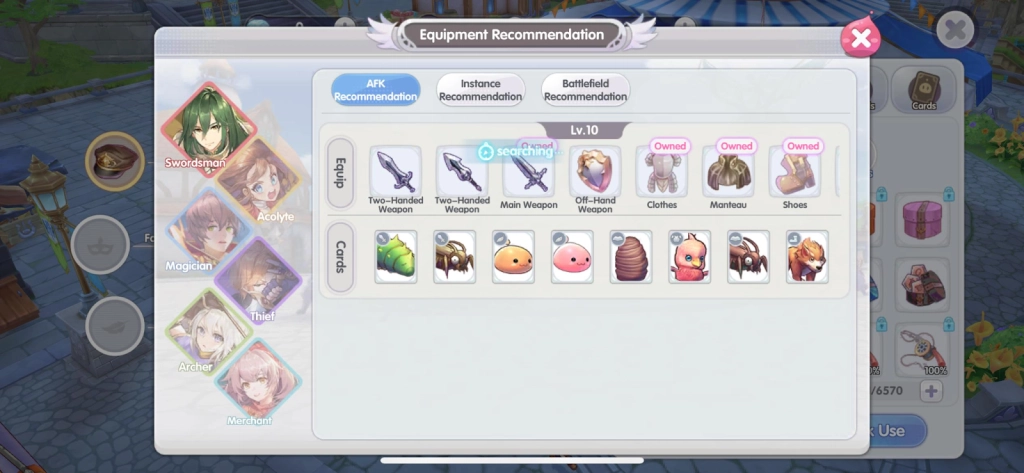 Class-Specific Equipment Tips