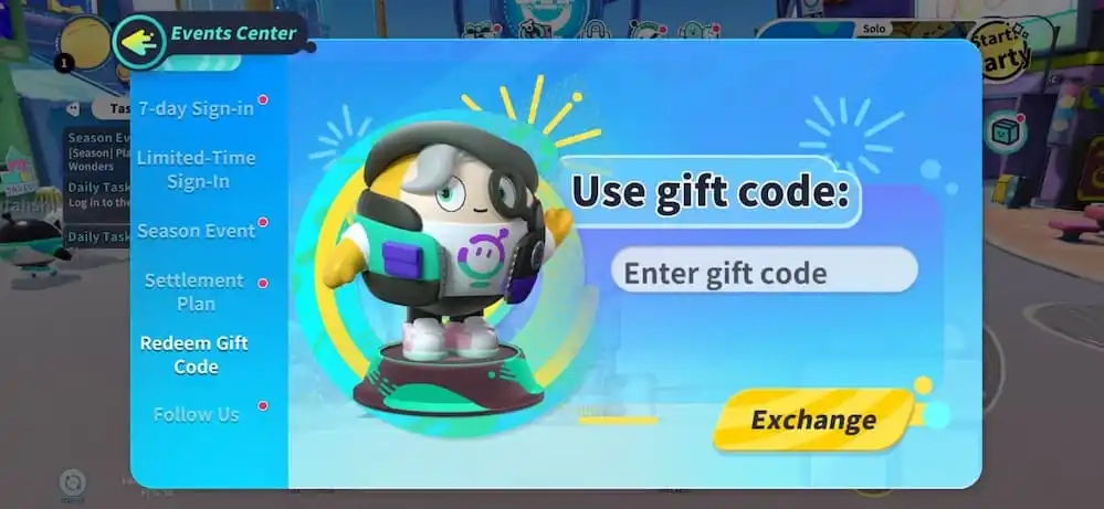 How to Redeem Codes in Eggy Party