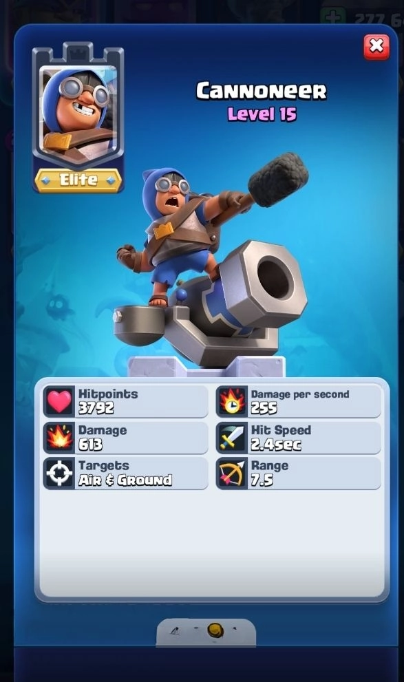 Understand the Cannoneer and Its Unlock Requirements
