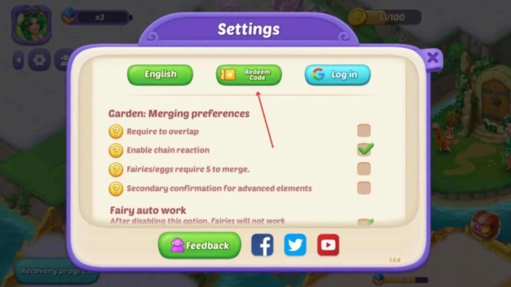 How to Redeem Codes in Merge Neverland
