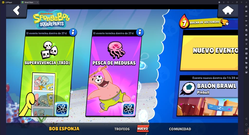 Sumérgete en fondo de bikini: El nuevo tema de Bob Esponja en Brawl Stars