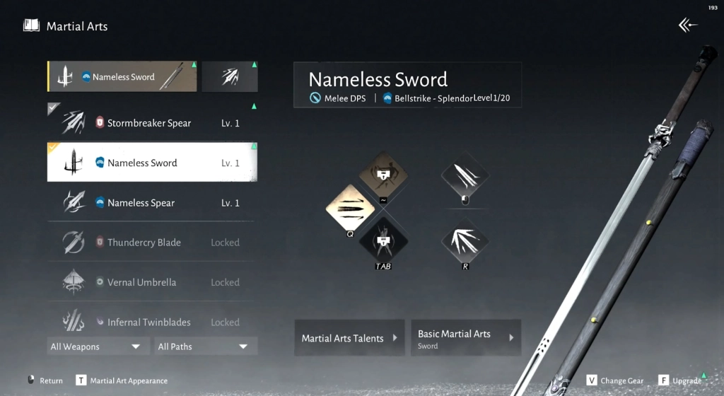 Nameless Sword + Nameless Spear Build Nameless Sword + Nameless Spear Build