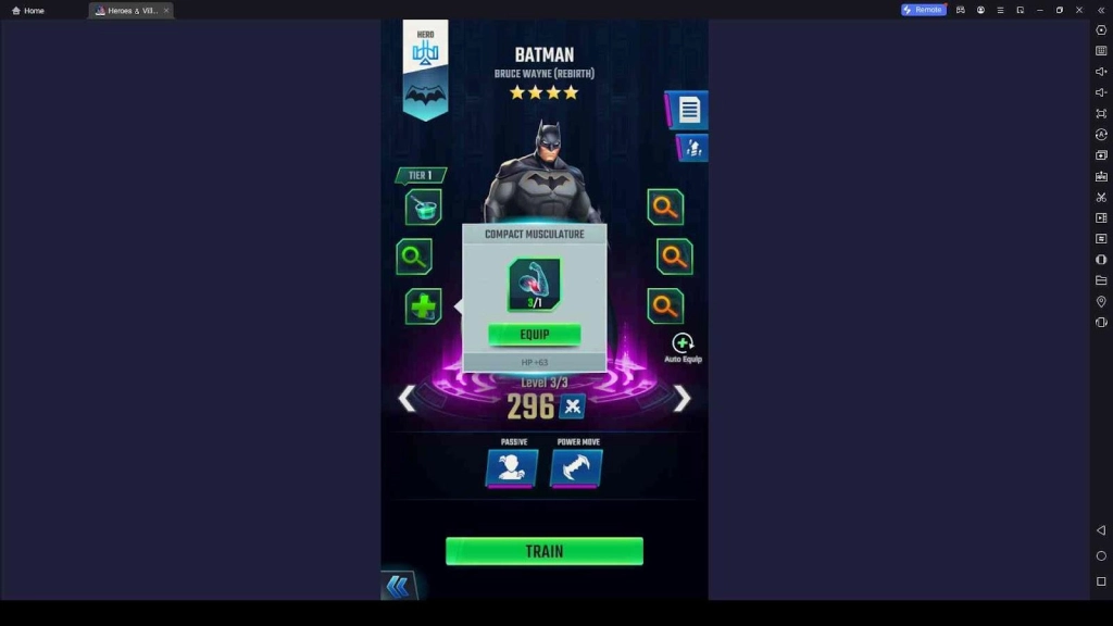 Equip Gear and Increase Attributes Equip Gear and Increase Attributes