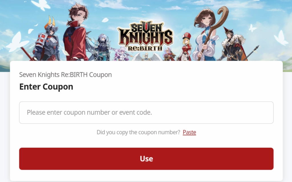 Full bộ code Seven Knights Re:BIRTH - Hướng dẫn cách nhập chi tiết