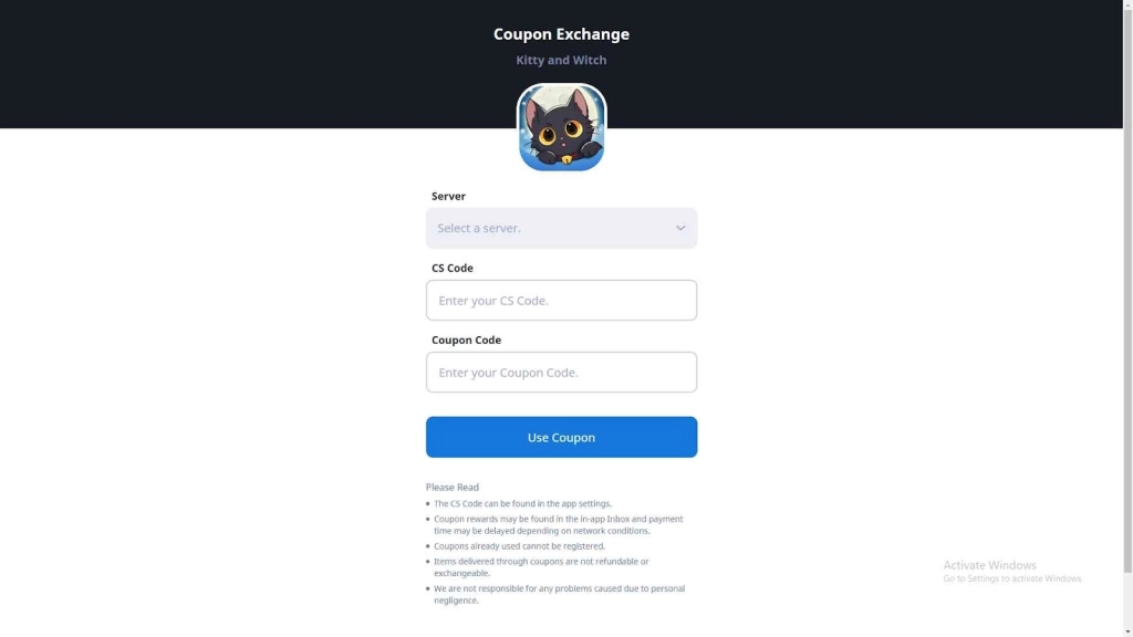 Kitty and Witch Codes
