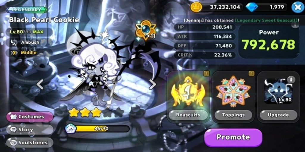 What is Cookie Run Kingdom Black Pearl Cookie