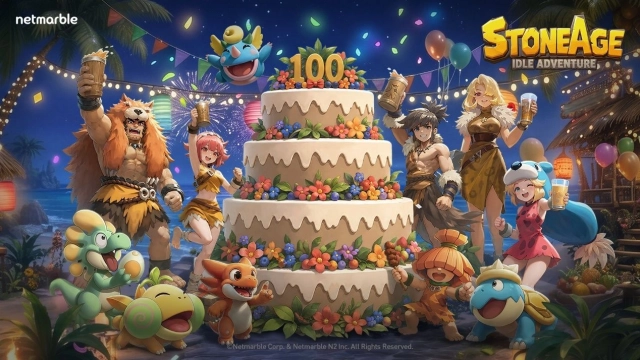 《石器時代：放置冒險》於上市100天里程碑前展開慶祝活動！