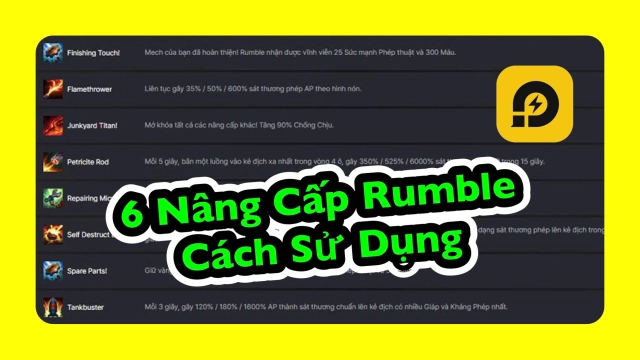 Đấu Trường Chân Lý: Tổng Hợp 6 Nâng Cấp Của Rumble - Vua Phế Liệu