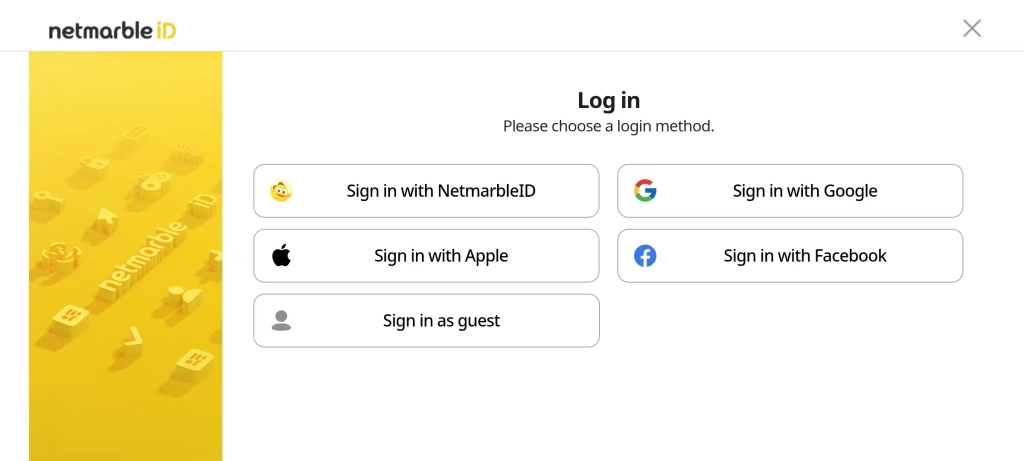 Log in
