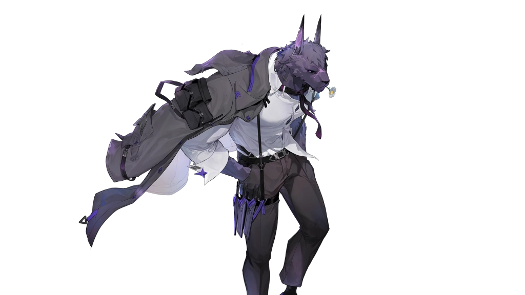 Karakter Chaos Zero Nightmare: Hugo yang terlihat keren dengan jubah yang ditiup angin.