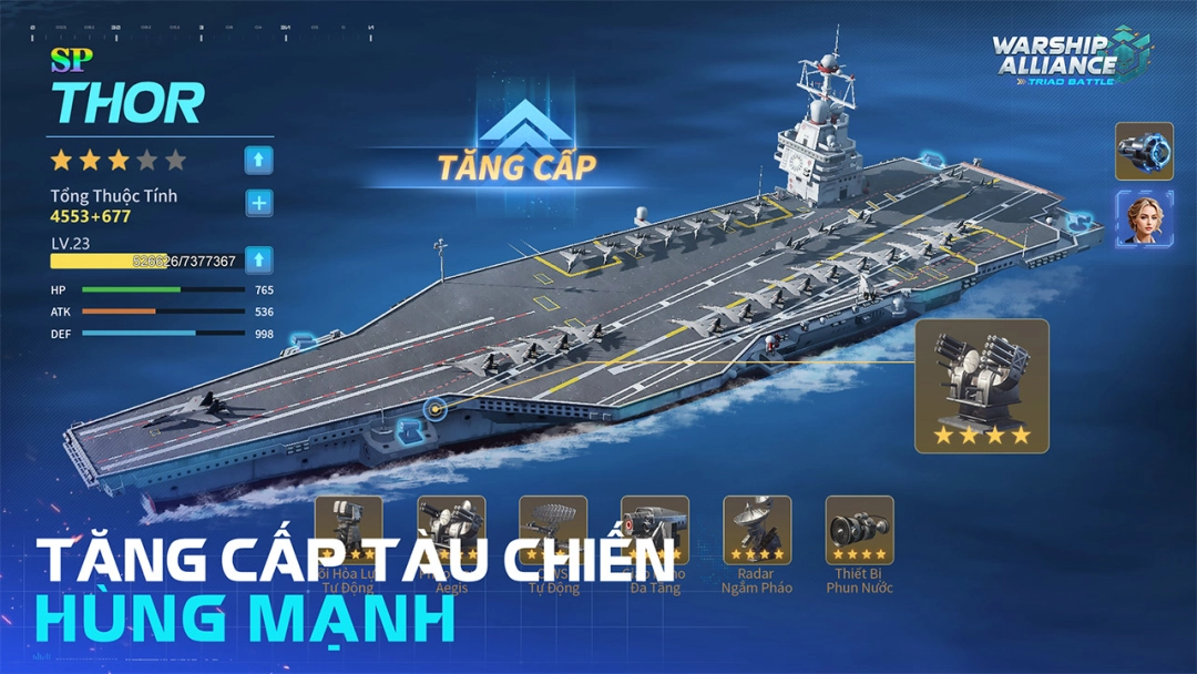 Tải và chơi Warship Alliance: Triad Battle bản PC (giả lập)