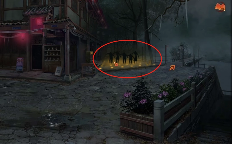 Observe the dance on the Square. Different colored lights correspond to different dance moves.