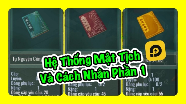 Kiếm Hiệp Tình 2 Mobile: Hệ Thống Mật Tịch Và Cách Nhận Phần 1