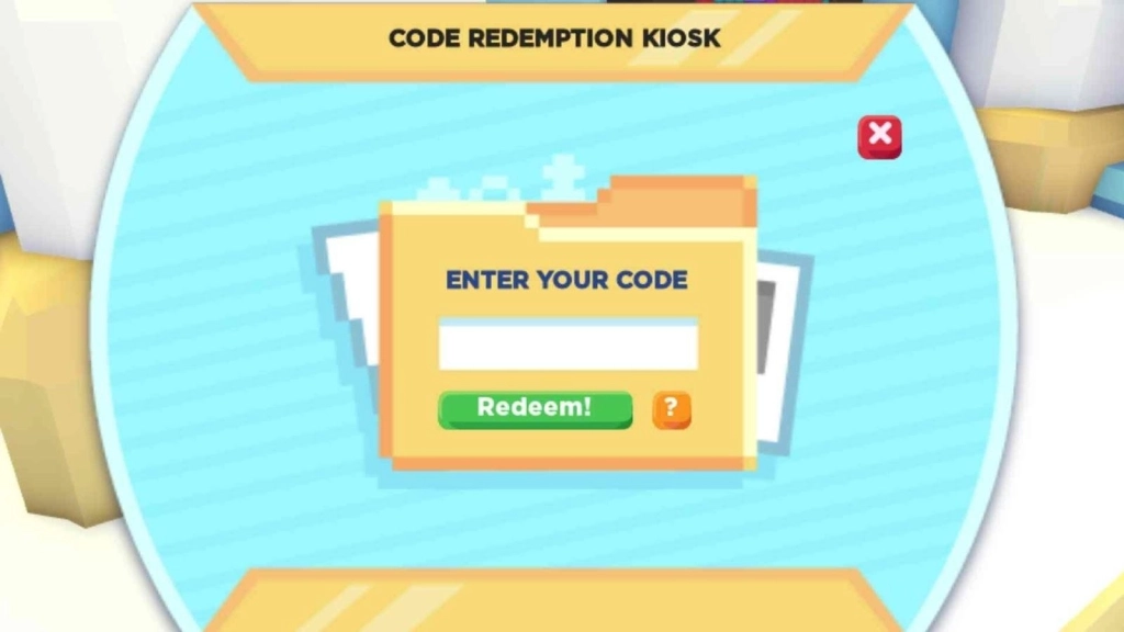 Redeeming Process for Codes in Adopt Me