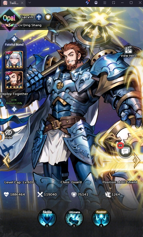 Twilight Chronicle: Idle RPG เล่นเต็มจอ Reroll ไอดีได้เร็วขึ้น 10 เท่าแนะนำตัวละครที่ควรหา!!