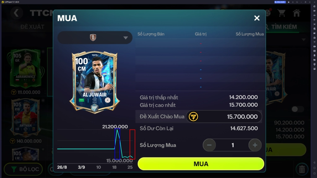 FC Mobile VN: Làm chủ thị trường chuyển nhượng