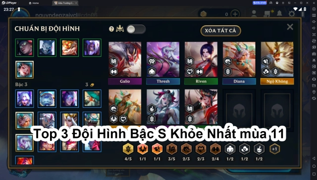 ĐTCL: Đấu Trường Chân Lý (TFT): Top 3 Đội Hình Bậc S Khỏe Nhất mùa 11