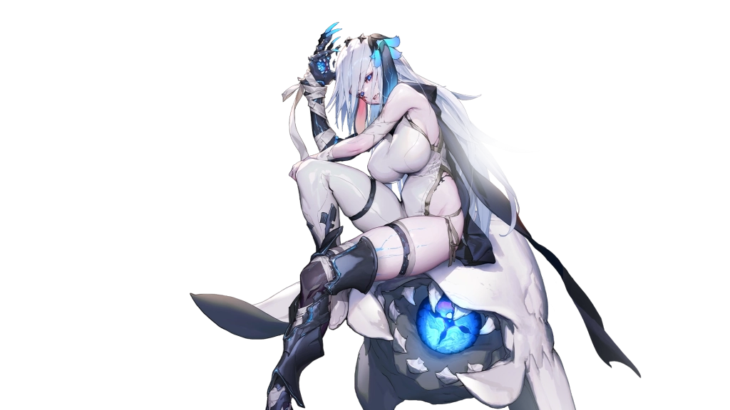 Chaos Zero Nightmare: Narja sedang duduk di atas sesuatu.