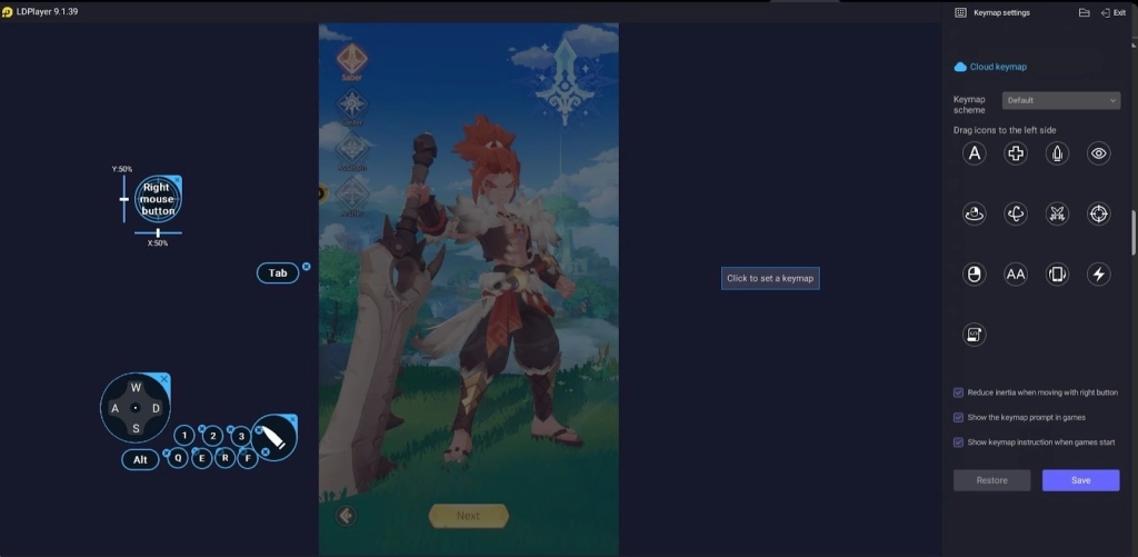 Keyboard and Mouse Mapping for Switching Skills