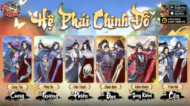Chinh Đồ 2 Origin: Hướng dẫn chọn môn phái